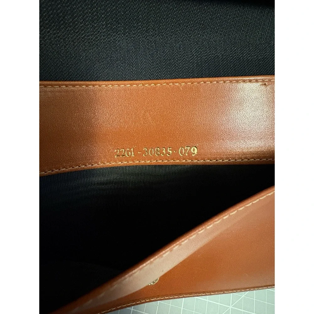 New Vintage FENDI Italy Pequin Stripe Travel Wallet Travelers Notebook - Picture 11 of 13
